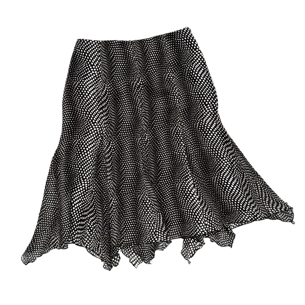 Anayi Skirt Asymmetrical Flowy 36 Japanese Designer Black